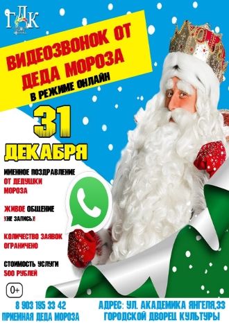 Видеозвонок от Деда Мороза