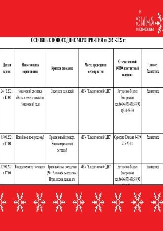 Новый год в Ельдигино!