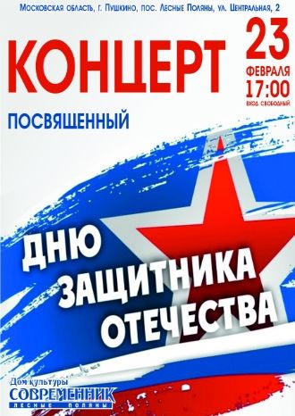 Концерт, посвященный Дню защитника Отечества