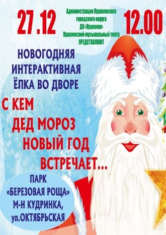 С кем Дед Мороз Новый год встречает…